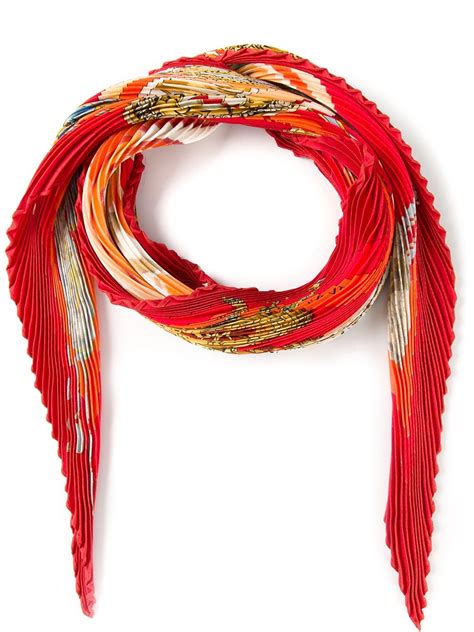 hermes limited edition scarf 2018|Hermes pleated scarf price.